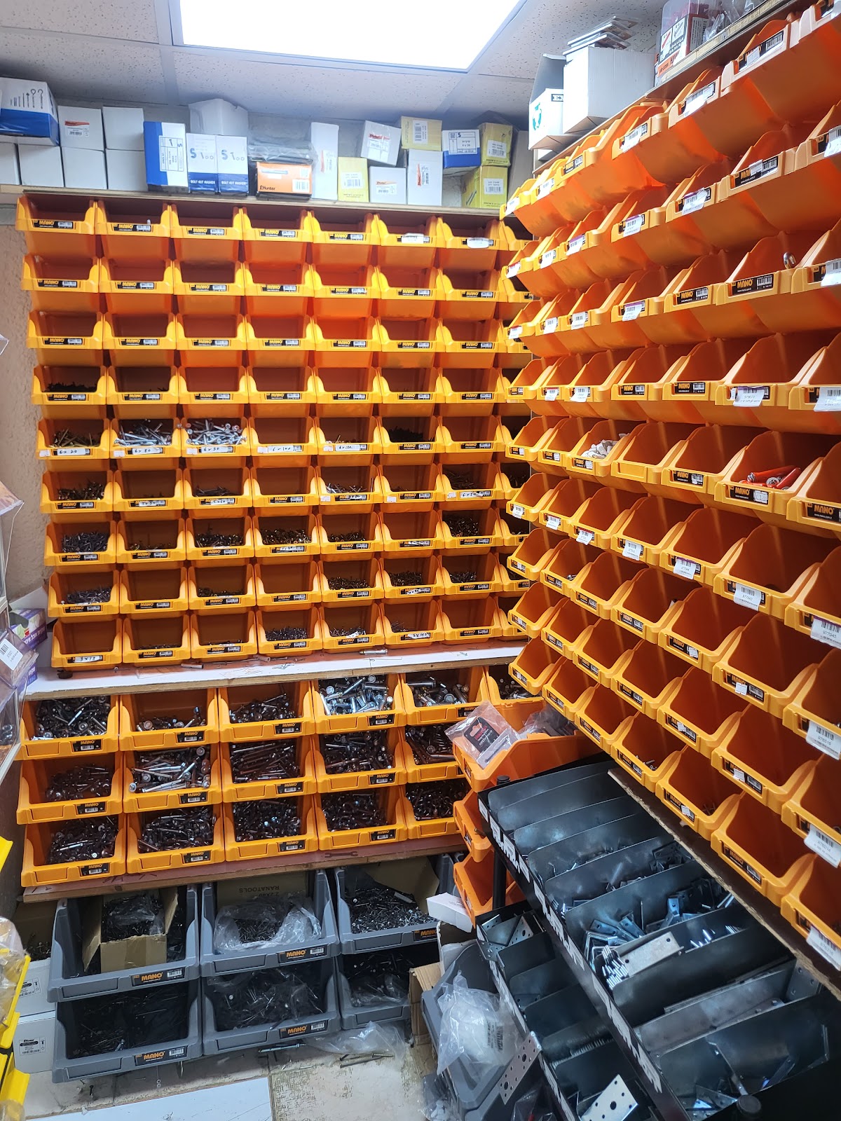 Aisle in the building materials store